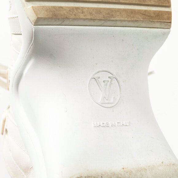 Louis Vuitton Archlight White & Black Signature Chunky Sneakers - Picture 5 of 14